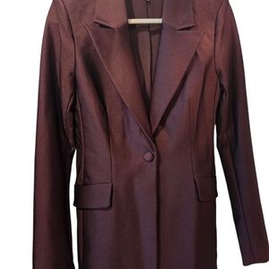 Good American Women's Blazer in Chocolate Brown Size 1